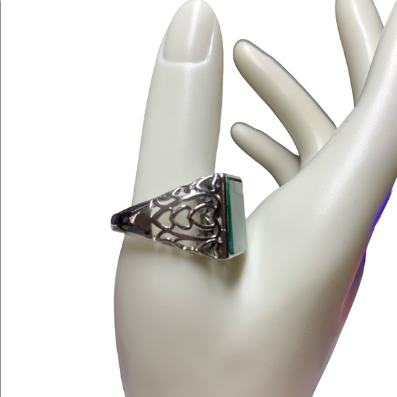 ✨Natural Malachite Adjustable Ring - Picture 6 of 8